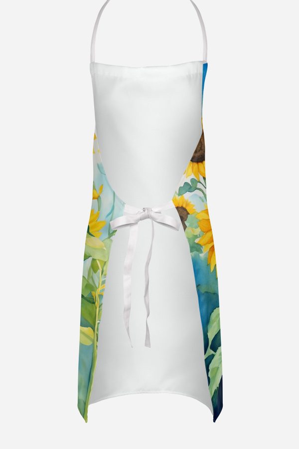 Flat-Coated Retriever in Sunflowers Apron Fashion - Image 4