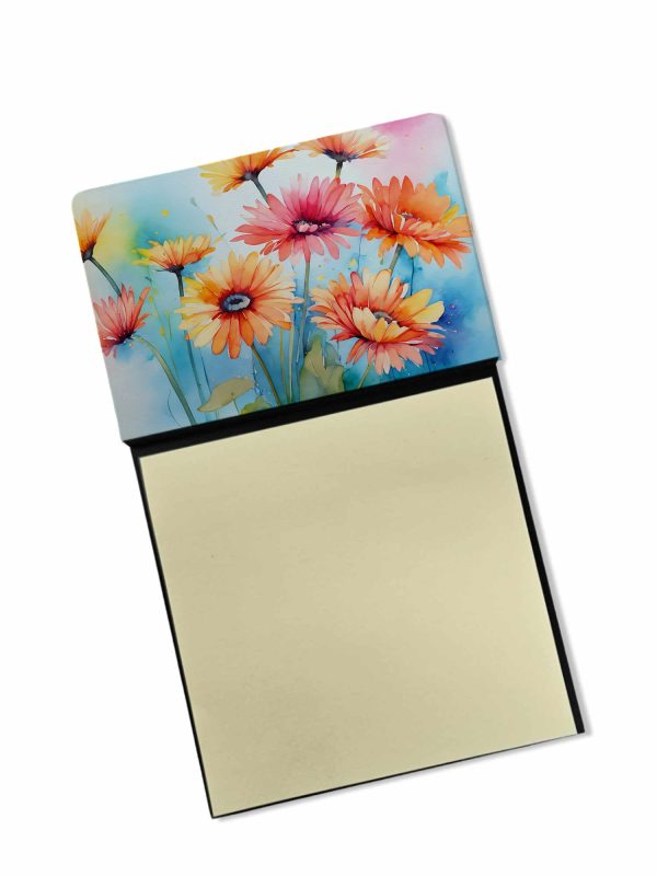 Gerbera Daisies in Watercolor Sticky Note Holder Online