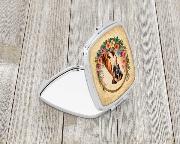 Boxer and Flowers Compact Mirror Sale - Image 2