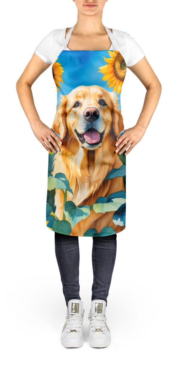 Golden Retriever in Sunflowers Apron Hot on Sale - Image 2