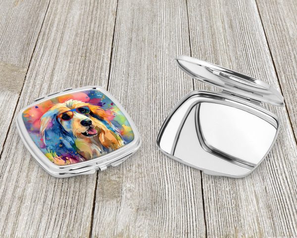 Afghan Hound Hippie Dawg Compact Mirror For Cheap - Image 3