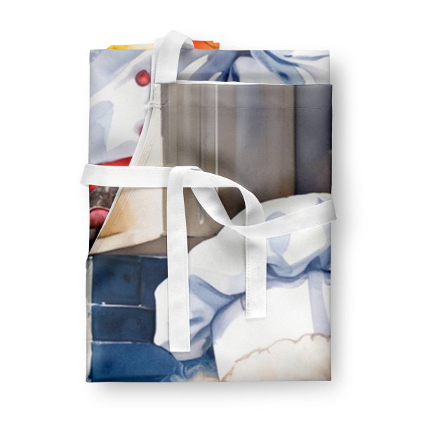 White Poodle The Chef Apron Hot on Sale - Image 3