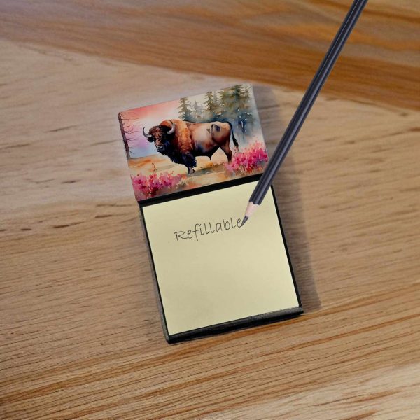 Wood Bison Sticky Note Holder Online Sale - Image 2
