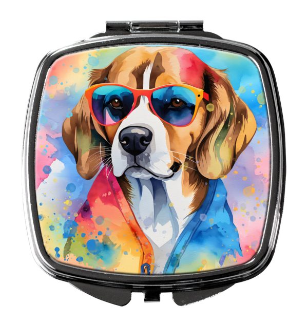 Beagle Hippie Dawg Compact Mirror on Sale