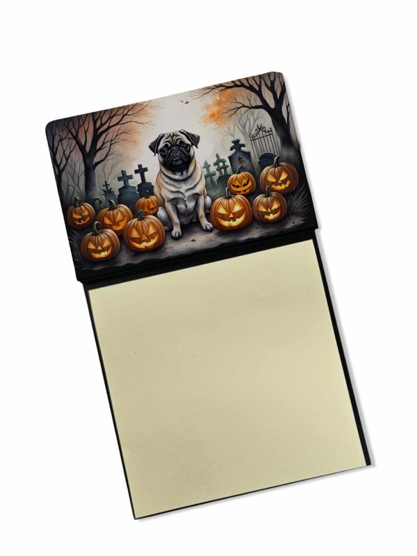 Fawn Pug Spooky Halloween Sticky Note Holder Supply