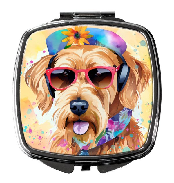 Airedale Terrier Hippie Dawg Compact Mirror Sale