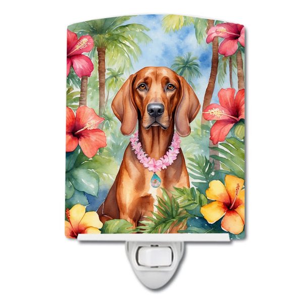 Redbone Coonhound Luau Ceramic Night Light Online Hot Sale