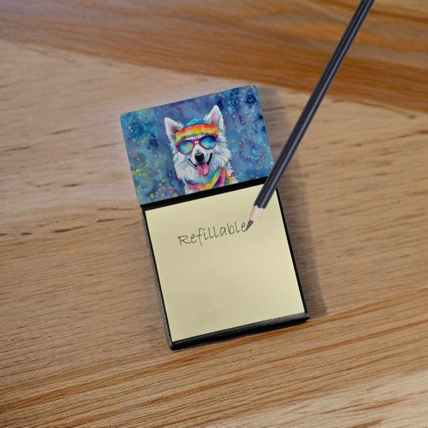 American Eskimo Hippie Dawg Sticky Note Holder Hot on Sale - Image 2