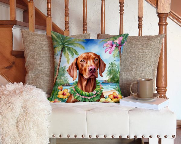Vizsla Luau Throw Pillow Discount - Image 3