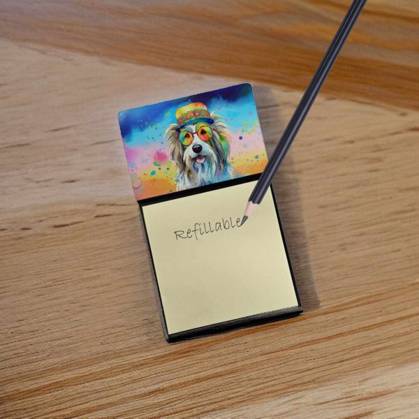 Bearded Collie Hippie Dawg Sticky Note Holder Hot on Sale - Image 2