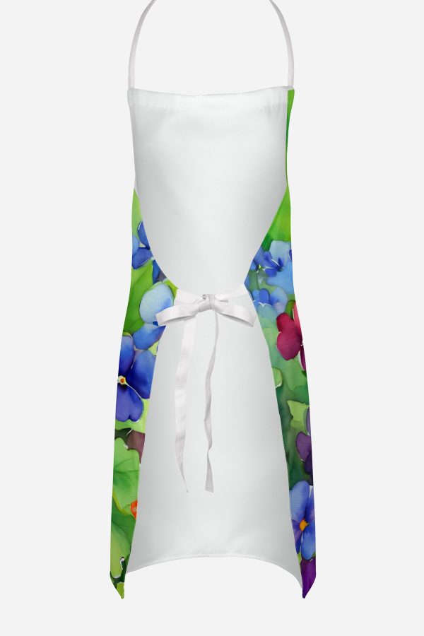 Illinois Violet in Watercolor Apron Fashion - Image 4