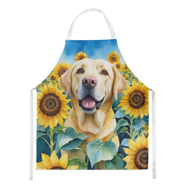 Labrador Retriever in Sunflowers Apron Discount