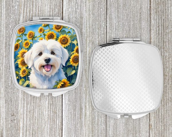 Coton de Tulear in Sunflowers Compact Mirror Discount - Image 4