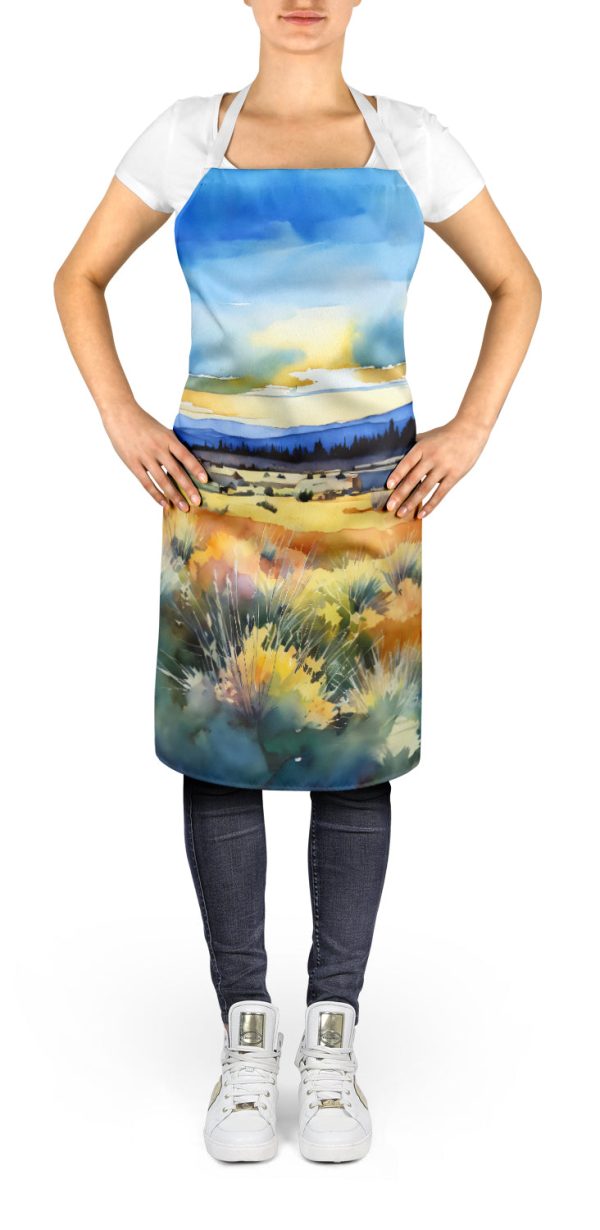 Nevada Sagebrush in Watercolor Apron For Cheap - Image 2