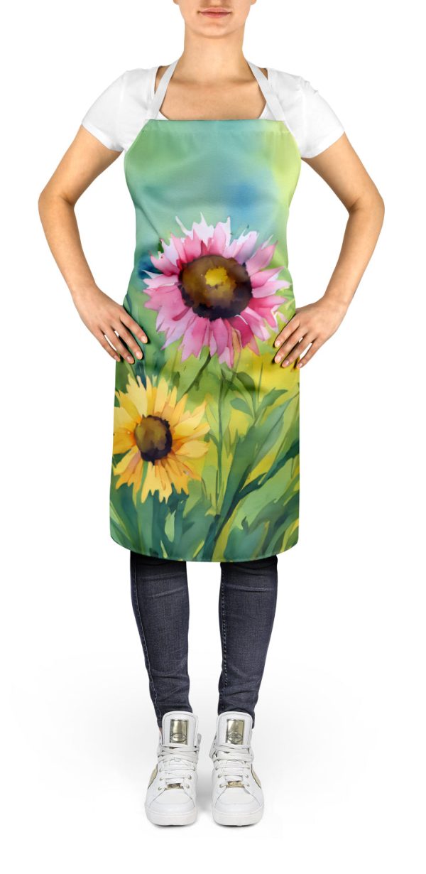 Kentucky Goldenrod in Watercolor Apron on Sale - Image 2