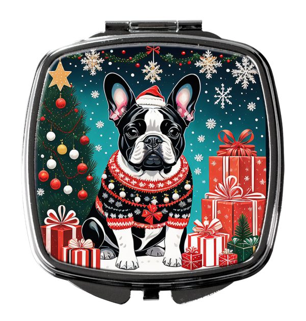 French Bulldog Christmas Compact Mirror Sale