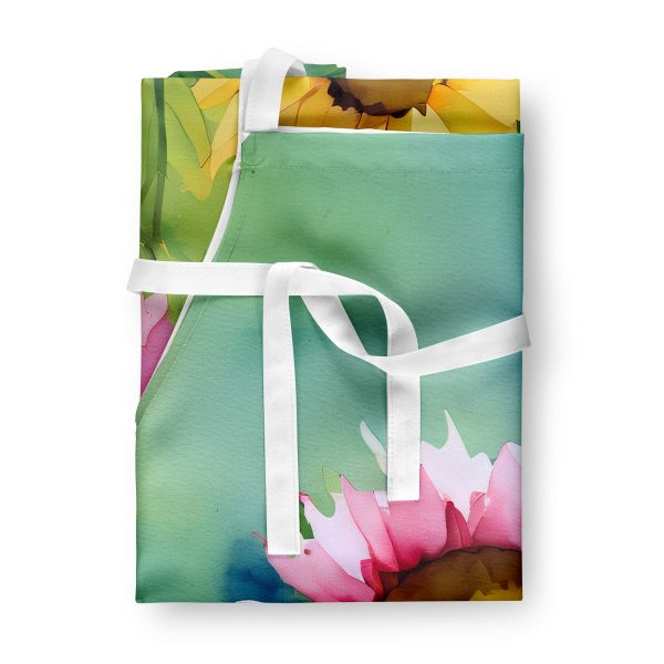 Kentucky Goldenrod in Watercolor Apron on Sale - Image 3