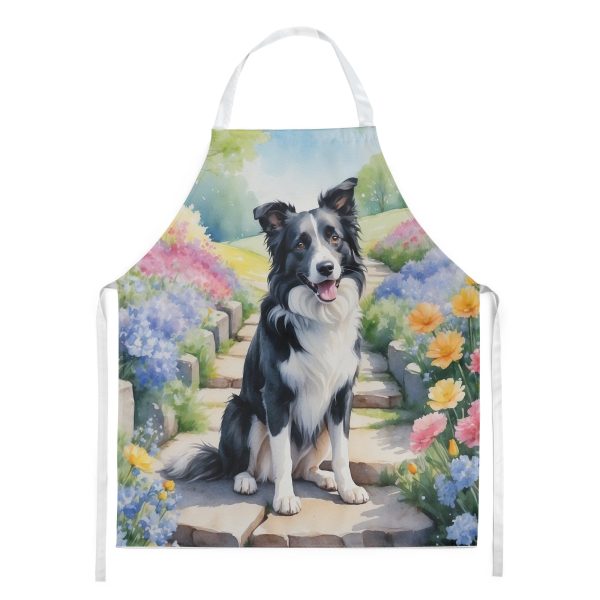 Border Collie Spring Path Apron For Sale