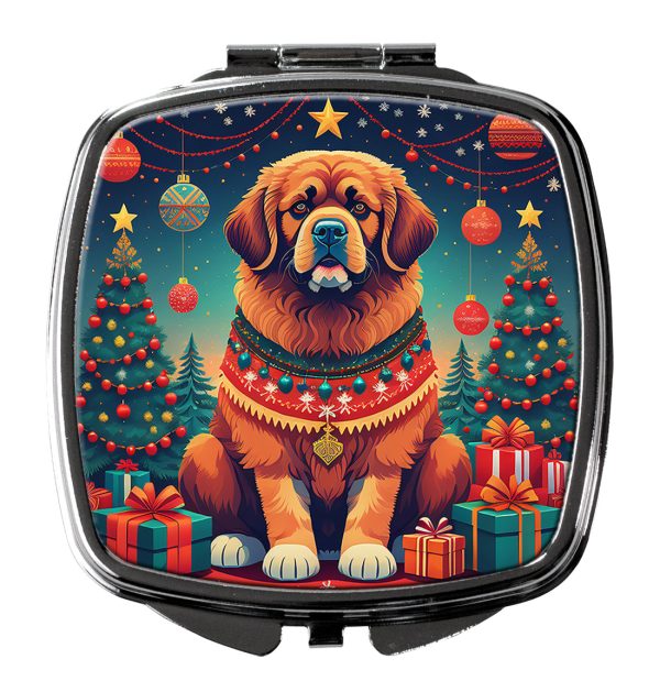Tibetan Mastiff Christmas Compact Mirror Online Hot Sale