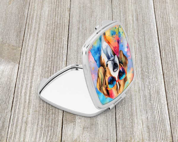 Beagle Hippie Dawg Compact Mirror on Sale - Image 2