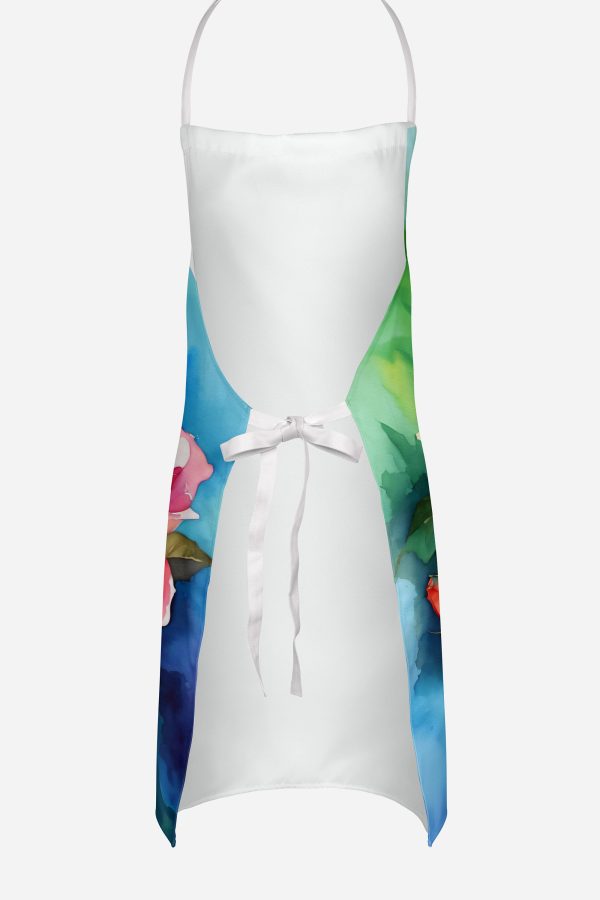 New York Roses in Watercolor Apron Online Hot Sale - Image 4