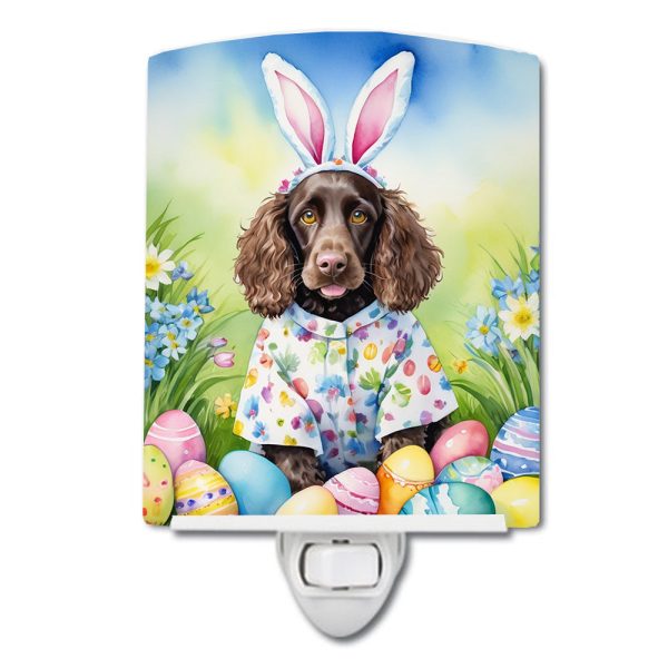 Water Spaniel Easter Egg Hunt Ceramic Night Light For Cheap
