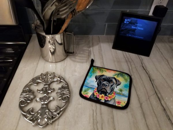 Cane Corso Luau Pair of Pot Holders Sale - Image 4