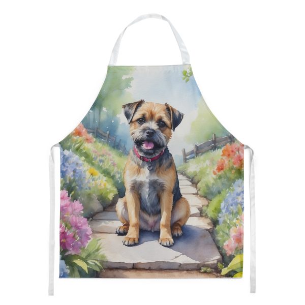 Border Terrier Spring Path Apron Hot on Sale