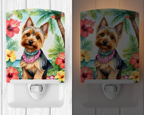 Silky Terrier Luau Ceramic Night Light Online Sale - Image 2