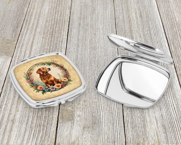Chesapeake Bay Retriever and Flowers Compact Mirror For Sale - Image 3