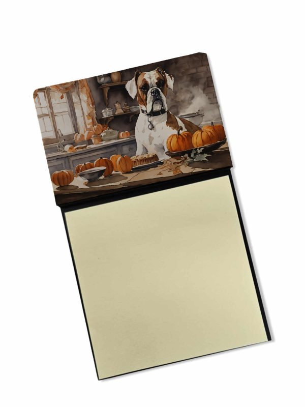 Boxer Fall Kitchen Pumpkins Sticky Note Holder Supply