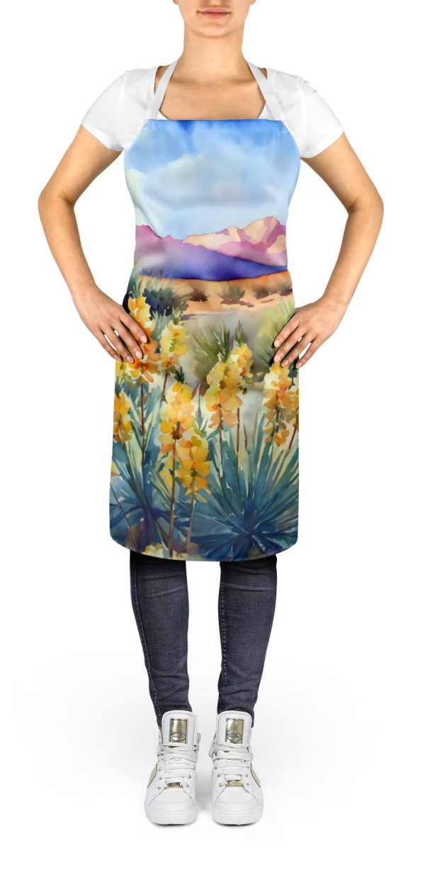 New Mexico Yucca Flower in Watercolor Apron Online now - Image 2