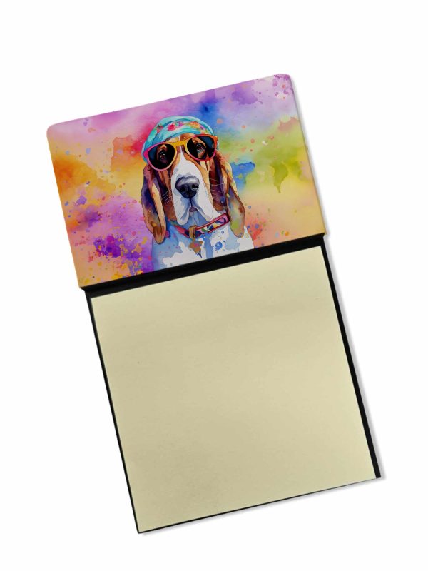 Basset Hound Hippie Dawg Sticky Note Holder For Sale