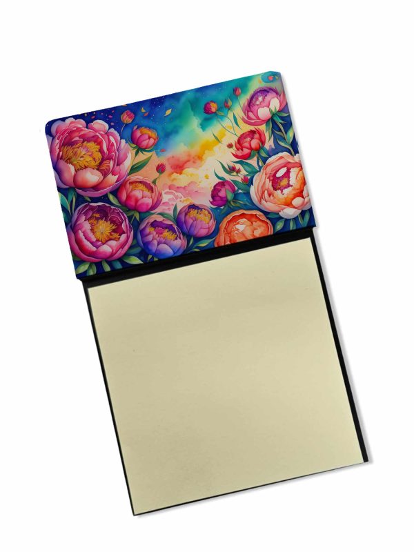 Peonies in Color Sticky Note Holder For Discount