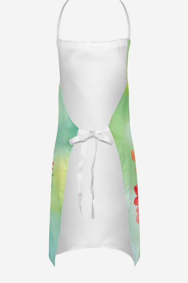 Ohio Scarlet Carnations in Watercolor Apron For Discount - Image 4