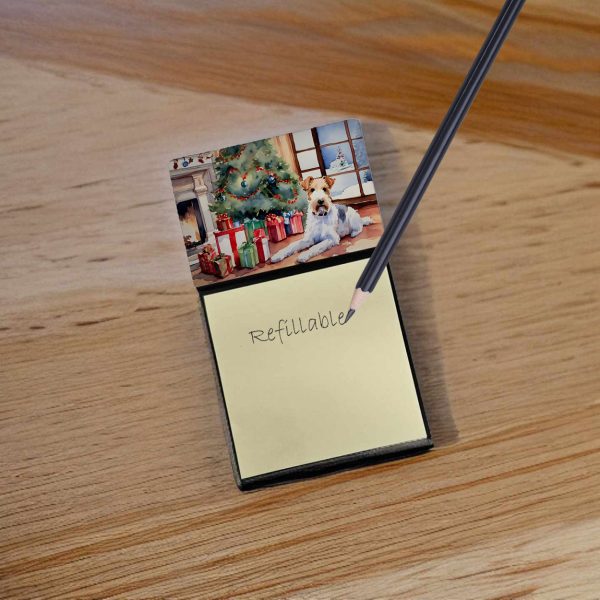 Fox Terrier Cozy Christmas Sticky Note Holder Online Hot Sale - Image 2