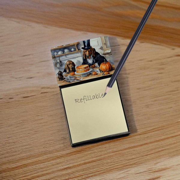 Bloodhound Fall Kitchen Pumpkins Sticky Note Holder Online now - Image 2