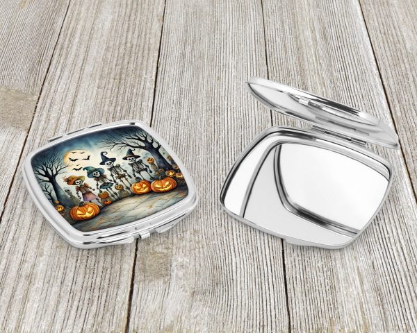 Calacas Skeletons Spooky Halloween Compact Mirror Discount - Image 3