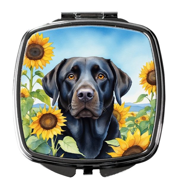 Labrador Retriever in Sunflowers Compact Mirror Fashion