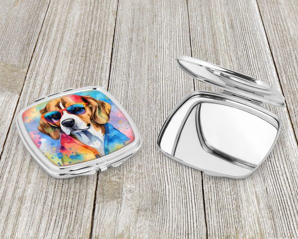 Beagle Hippie Dawg Compact Mirror on Sale - Image 3