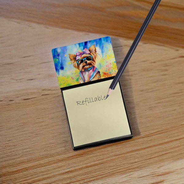 Yorkshire Terrier Hippie Dawg Sticky Note Holder Fashion - Image 2