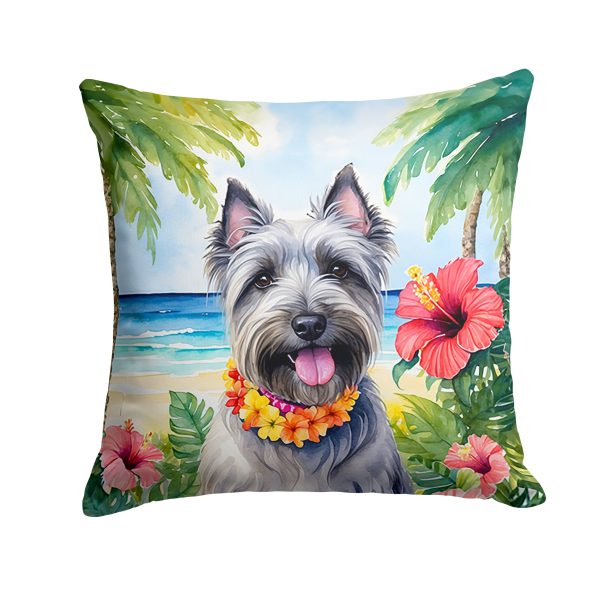 Skye Terrier Luau Throw Pillow Fashion