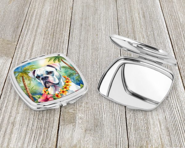 White Boxer Luau Compact Mirror Supply - Image 3