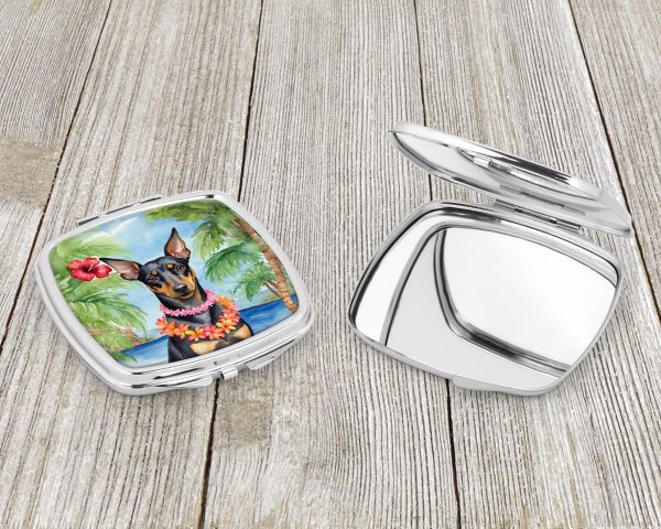 Manchester Terrier Luau Compact Mirror Fashion - Image 3