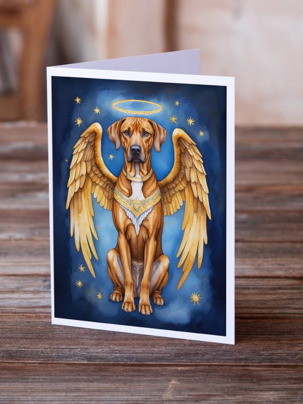 Rhodesian Ridgeback My Angel Greeting Cards Pack of 8 For Cheap - Image 2