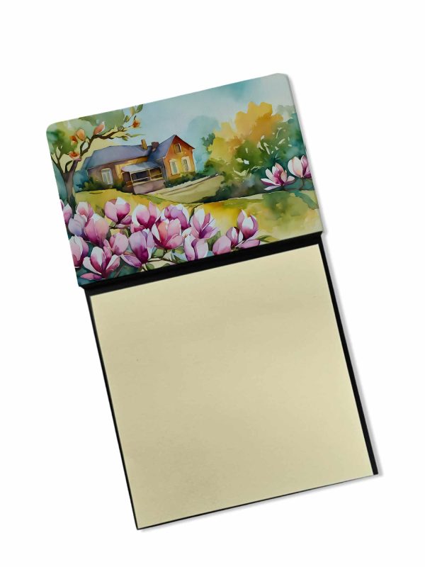Louisiana Magnolias in Watercolor Sticky Note Holder Hot on Sale