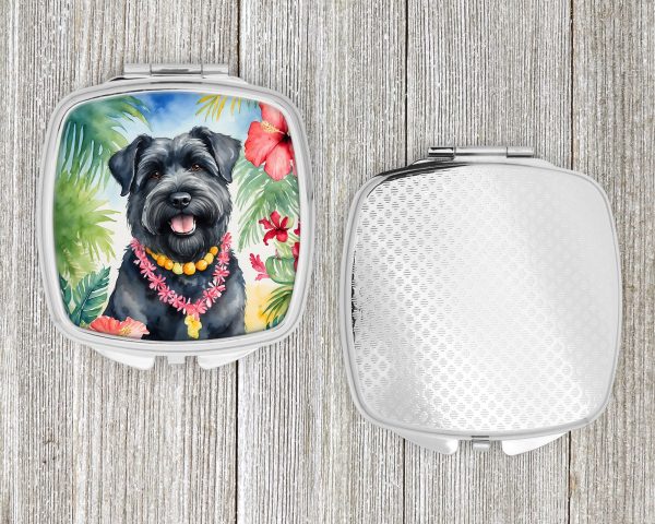 Bouvier des Flandres Luau Compact Mirror Online - Image 4