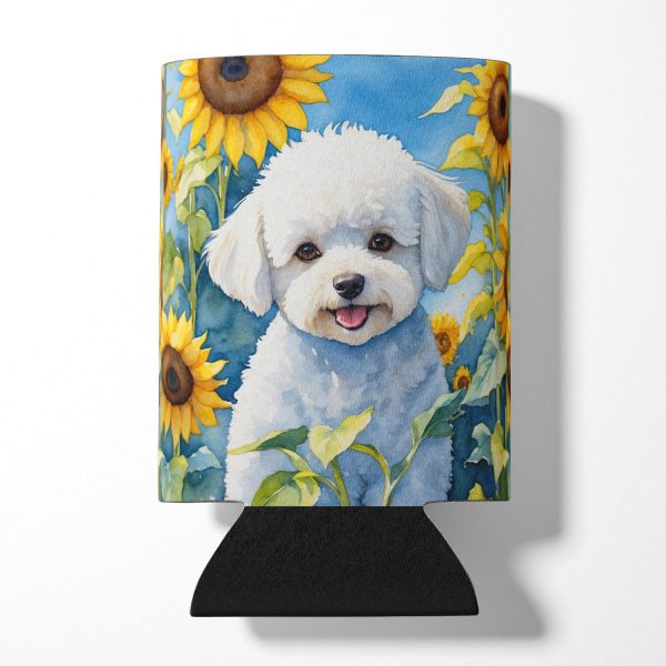 Bichon Frise in Sunflowers Can or Bottle Hugger Online now