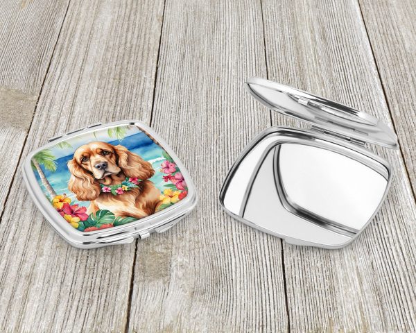 Cocker Spaniel Luau Compact Mirror Discount - Image 3
