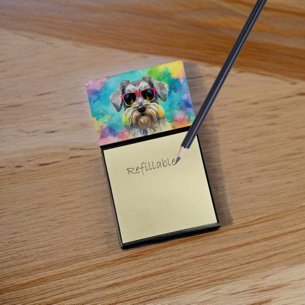 Schnauzer Hippie Dawg Sticky Note Holder Online Sale - Image 2